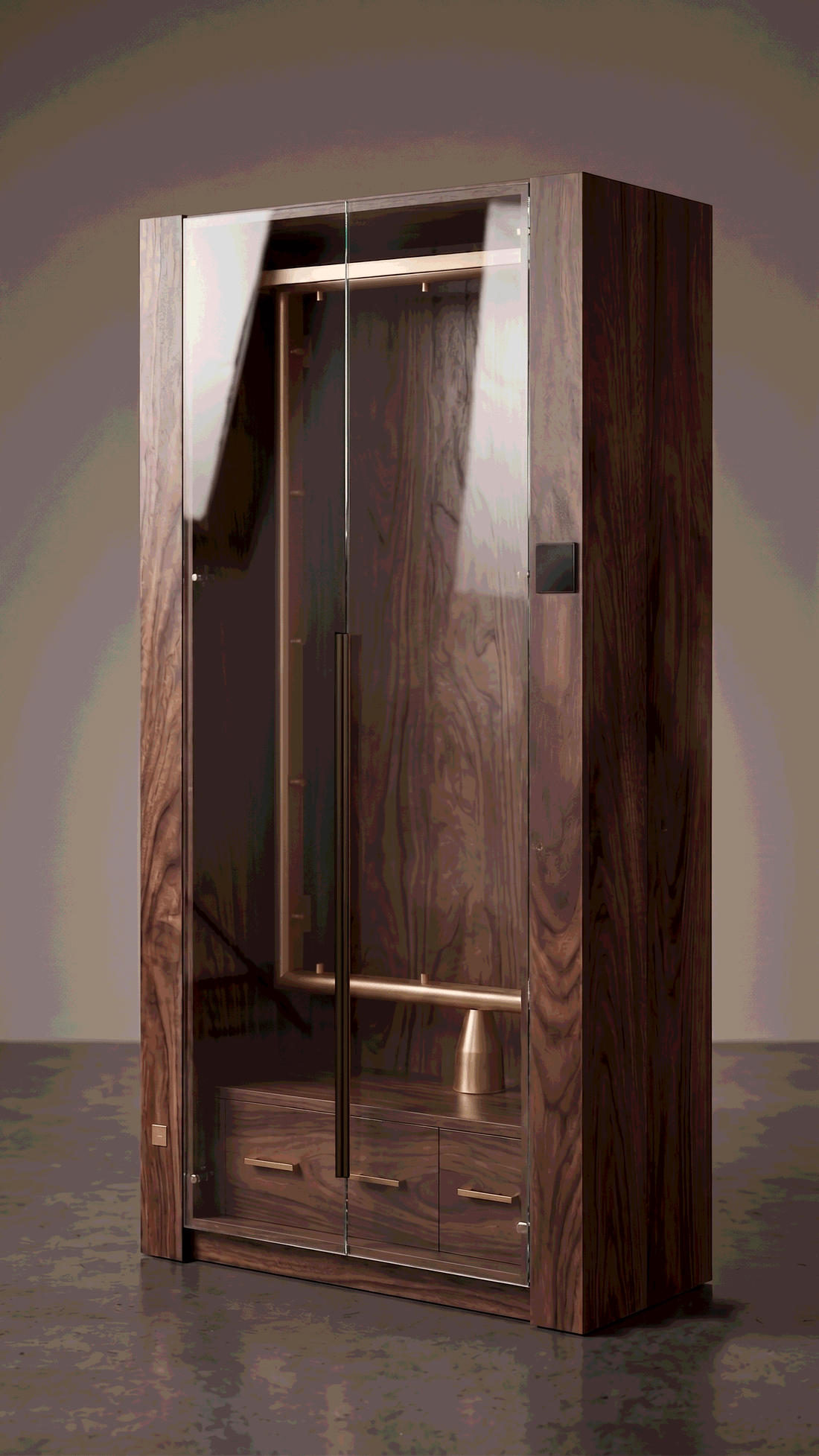 Dubai Closet Walnut Brown Edition